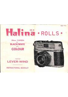 Halina Rolls 35 X manual. Camera Instructions.
